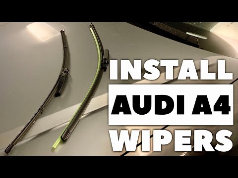 How to install wiper blades on an Audi A4 B7