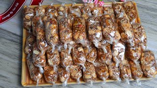 Món ngon ngày tết - Cách làm KẸO CHUỐI TỪ CHUỐI KHÔ, ĐẬU PHỘNG dẻo, thơm ngon