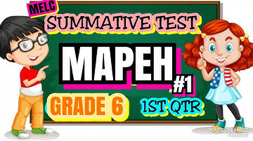 SUMMATIVE TEST #1 GRADE 6 - MAPEH MELC 1ST QTR.