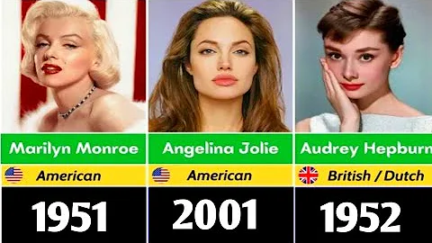 The Most Beautiful Actresses Every Year 1950 - 2025