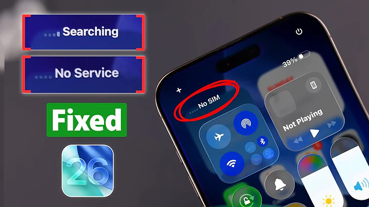 How to Fix NO SIM Problem on iPhone After the iOS 26 Update! [No Service]