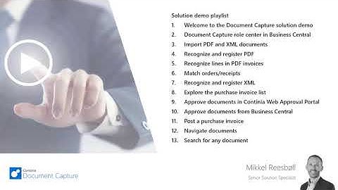 Continia Document Capture for Dynamics 365 Business Central - Solution Overview