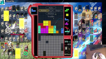 Tetris 99 - Insane Long 1v1 w/ Badge Disadvantage