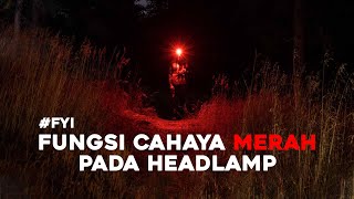 It turns out this is the function of the RED LIGHT on the headlamp | FYI