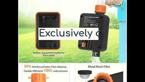 Pinolex® Digital Water Timer with Child Lock for Home Commercial  Gardening