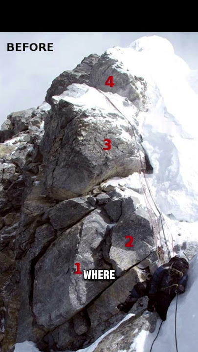 The Hillary Step COLLAPSED on Mount Everest?  #everest #mountains