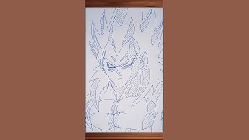 how to draw vegeta ssj4 #shorts #vegeta #ssj4 #drawing