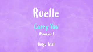 [Inst/karaoke] Ruelle - Carry You (Piano ver.) [+Lyrics] Resimi