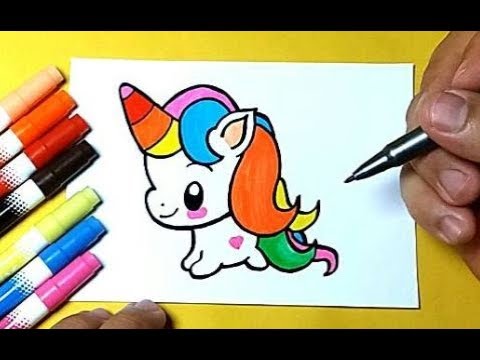 Desenhos faceis - com 75 likes eu posto o video mostrando como fazer o  unicórnio