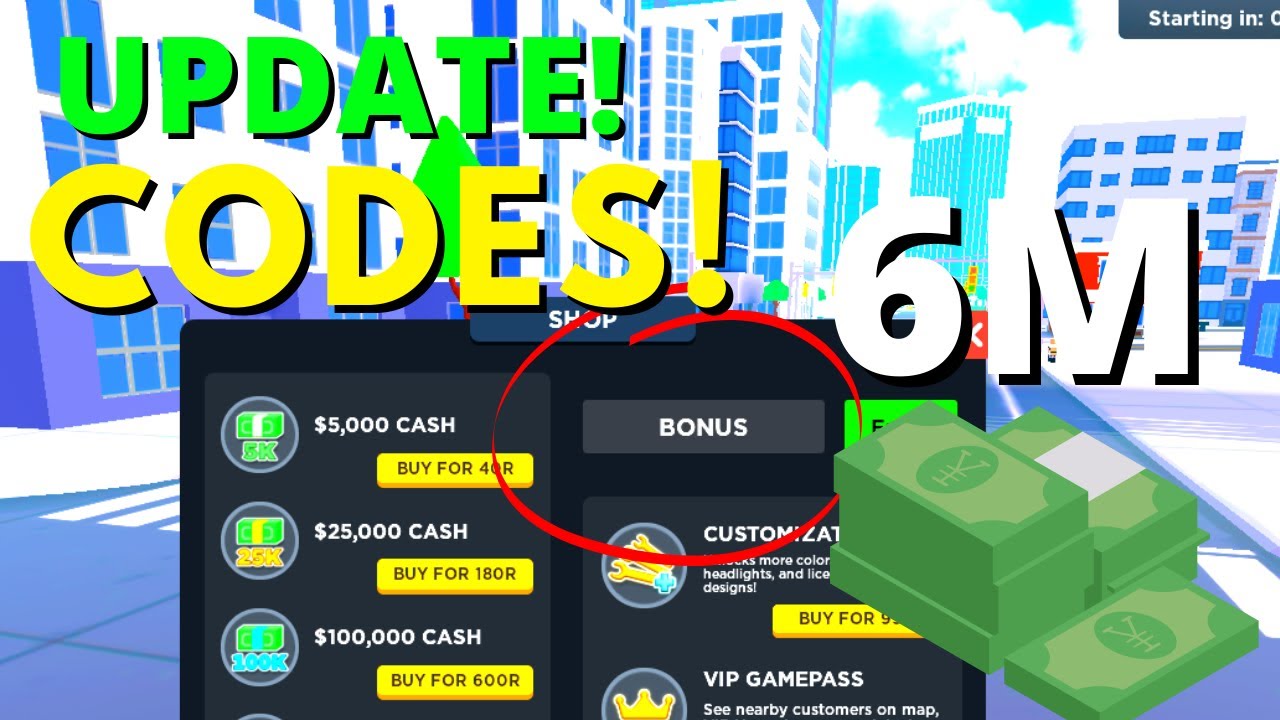 new-update-codes-taxi-boss-roblox-youtube