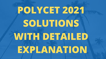 Polycet 2021 answers||Polycet 2021 Physics solutions||AP Polycet old question papers||Polycet 2022