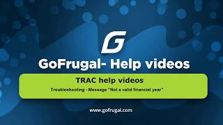 Gofrugal -TRAC |Troubleshooting - Message "Not a valid financial year"  | English screenshot 5