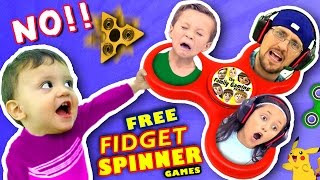 🌟 FIDGET SPINNER TOYS🌟 SAY NO!! $0 Free Hand Spinner Games w/ FGTEEV Dad & Kids (Top 5 iPad Apps) screenshot 5