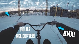 *POLICE HELICOPTER* BMX RIDING ON THE O2 ARENA!