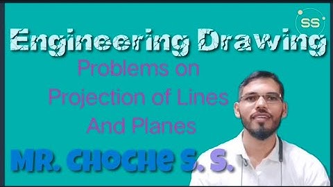 projection of lines and planes problem 4_ in marathi