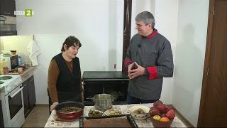 видео: Пляска, лозови и зелеви сарми и други ястия в село Беласица, Край селската печка – 09.02.2025 по БНТ картинка: Пляска, лозови и зелеви сарми и други ястия в село Беласица, Край селската печка – 09.02.2025 по БНТ