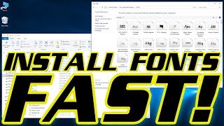 TWO WAYS TO INSTALL MULTIPLE FONTS (HUNDREDS/THOUSANDS) SUPER FAST 🌟