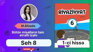 6ci sinif Riyaziyyat seh 8 ( 1ci hisse)