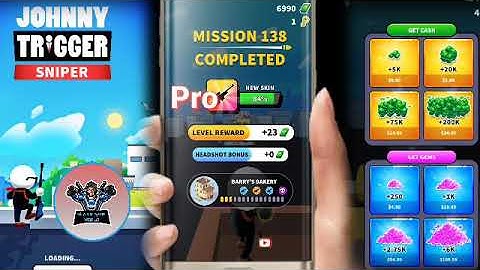 Johnny Trigger sniper Gameplay level 138-147 Glad & Game world