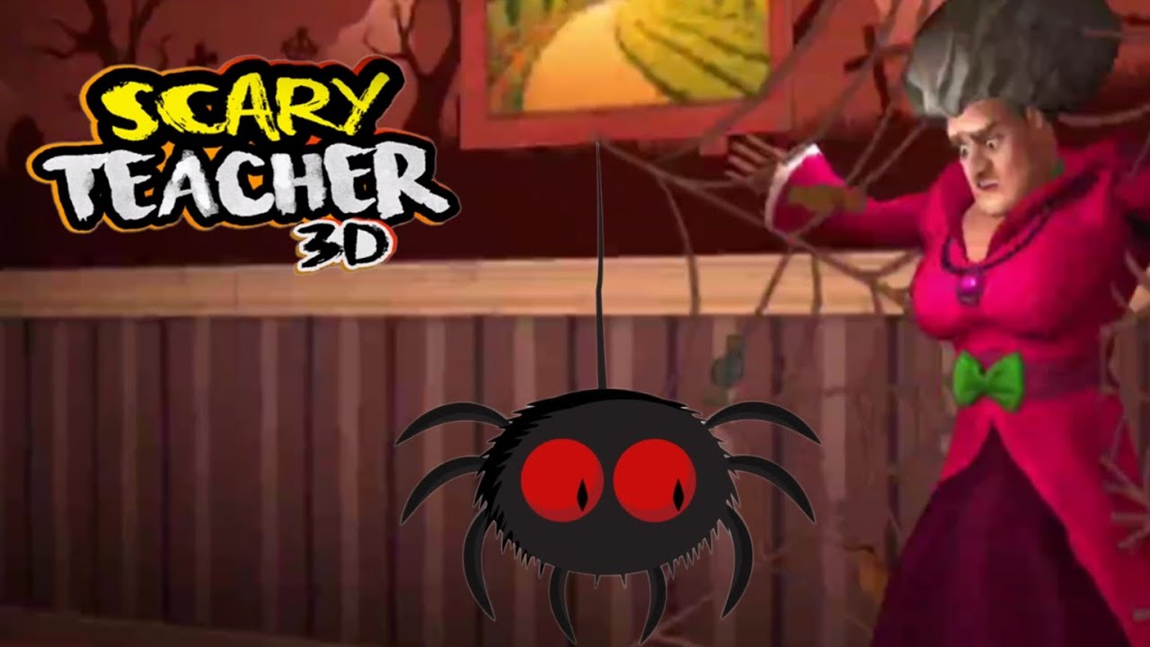 A Professora Malvada se deu mal com a aranha! [Scary Teacher 3D ○ Scary  Teacher vs Scary Spider] 