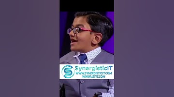 When you think you can do it, you can do it | Sparsh Shah #inspirationalvideo | SynergisticIT