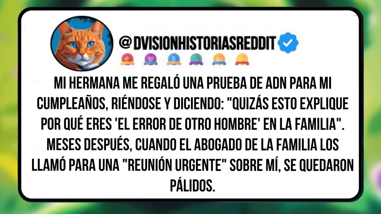 Mi Hermana Me Regaló Una Prueba De Adn Para Mi Cumpleaños, Riéndose Y Diciendo   Quizás Esto
