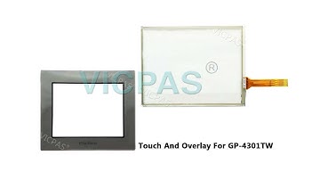 For Proface GP-4301TW repair with touchscreen, overlay, keypad and lcd display, plastic case replace