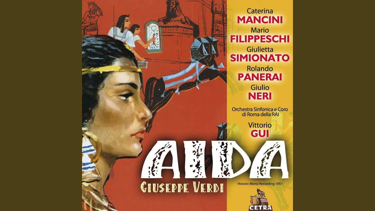 Aida  Act 2 Questassisa chio vesto Amonasro Aida Chorus Ramfis Radams Amneris Re