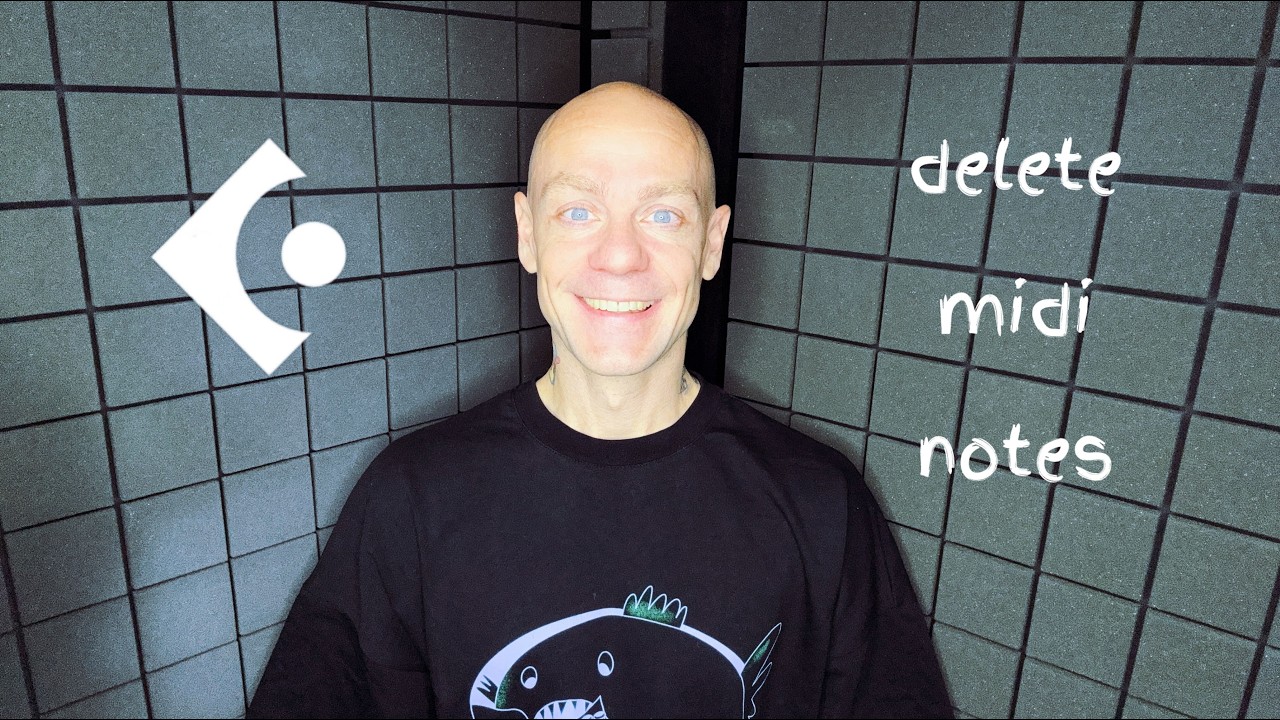 удалить ненужные миди ноты (delete midi notes)