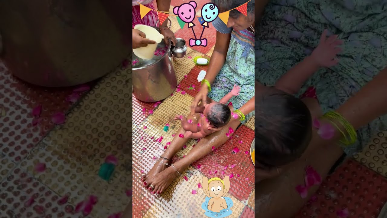 My Baby First Bath Cutee Yttrending Shorts Cute
