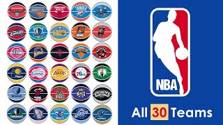 30 NBA Team Logos: A Slam Dunk Through Basketball History!🏀🔥