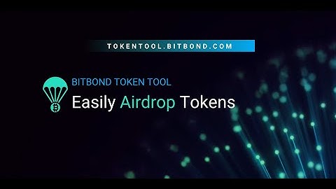 How to Airdrop Tokens without Coding in 1 minute - Bitbond