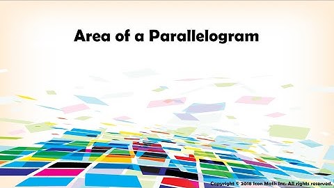 Area of a Parallelogram
