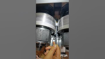 Thru feed thread rolling machine FD-15T for making set screws. #machine  #factory #manufacturing