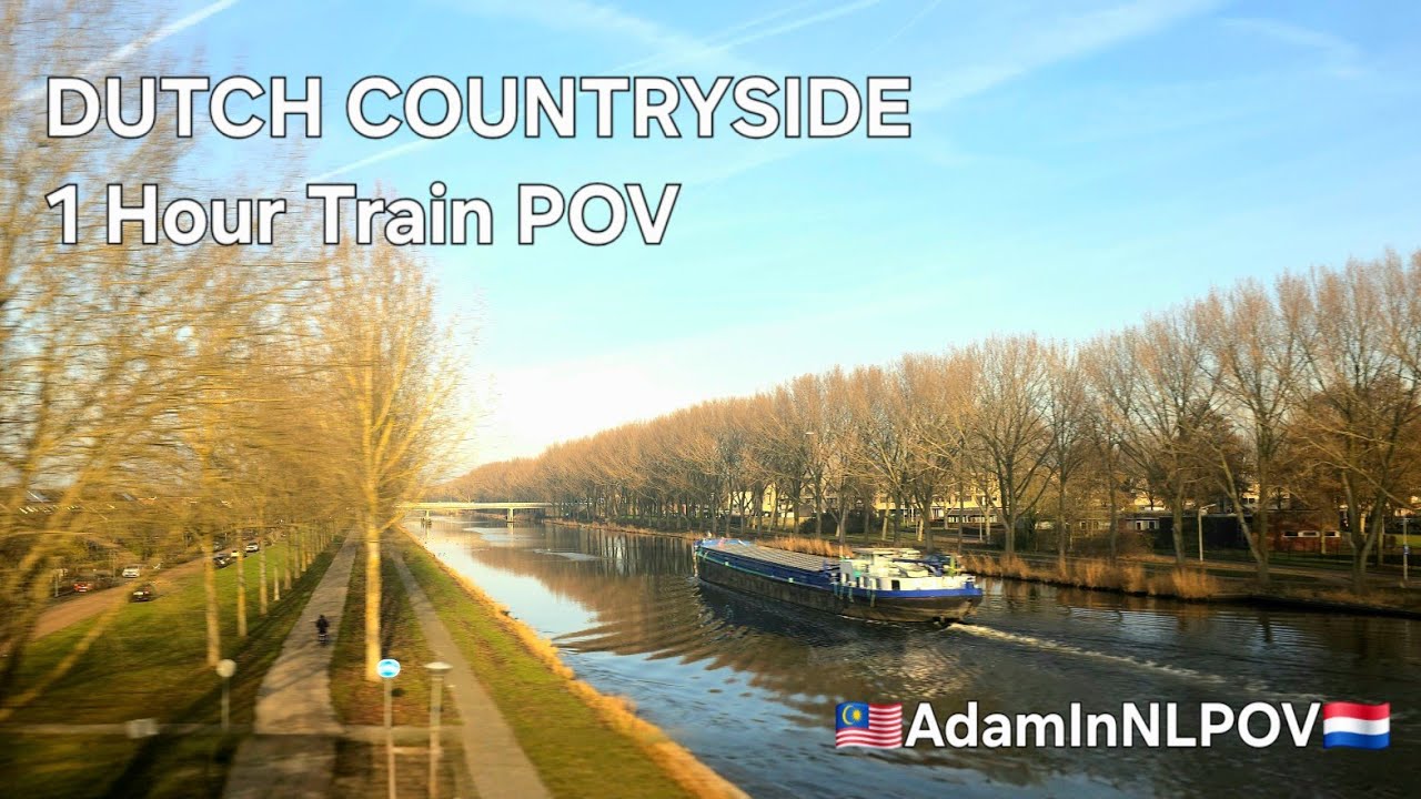 🇲🇾🇳🇱 4K Train POV: Zwolle → Schiphol | Netherlands Scenery (1 Hour)