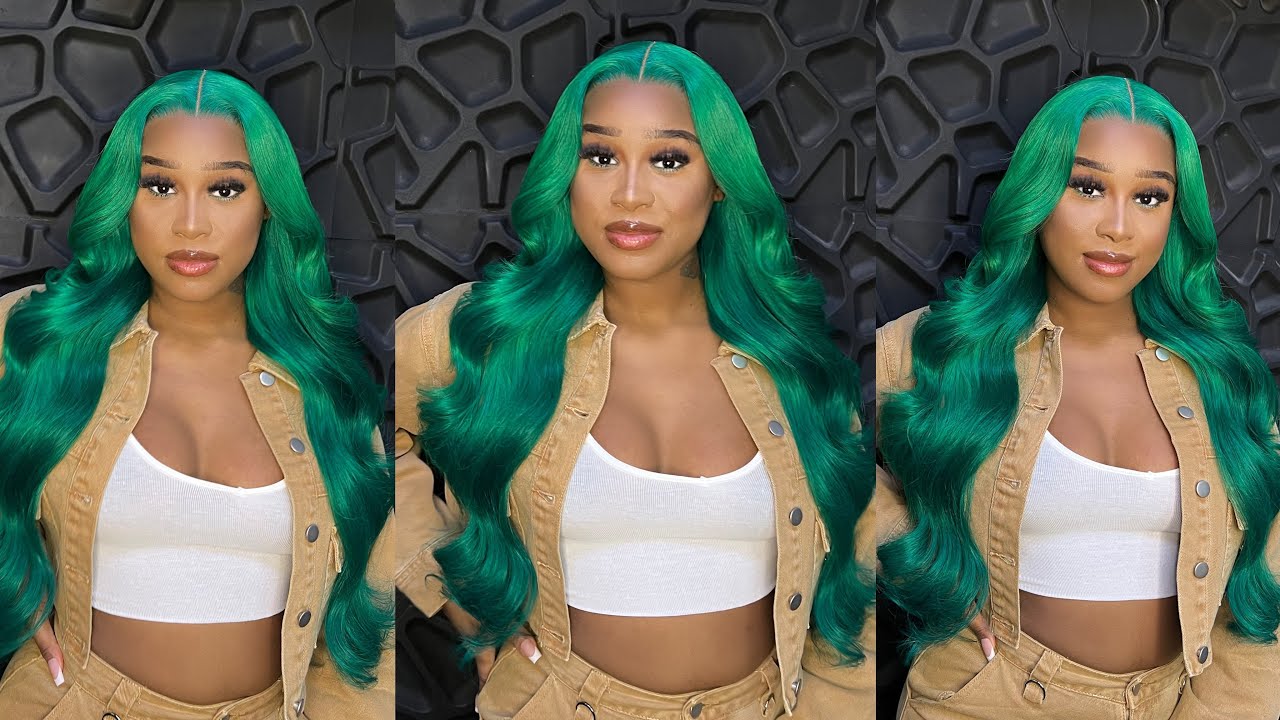 Emerald Green Hair Color 🍀 | Easy Layers | Reshine Hair - YouTube