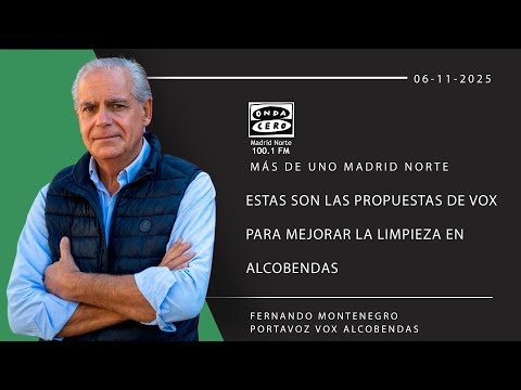 Estas son las propuestas de Vox para mejorar la limpieza en Alcobendas