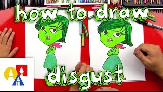 How To Draw Disgust From Inside Out