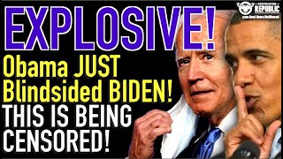 Explosive! Obama’s Secret Leaked! Biden In Big Trouble By Obama Blunder!