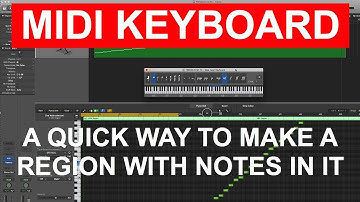 MIDI KEYBOARD:  Quick way to create a midi region with a chord. LOGIC PRO X: