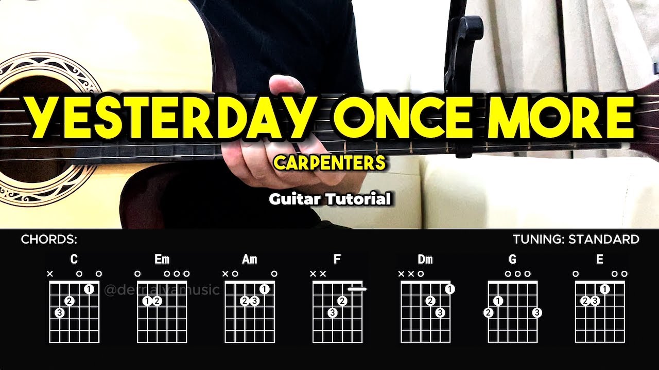 ギターで唄う カーペンターズ ソロギター】Yesterday once more カーペンターズ - YouTube