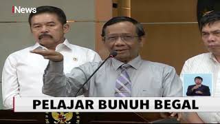 Pelajar Bunuh Begal, Mahfud: Dia akan Direhabilitasi - iNews Siang 23/01