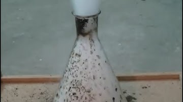 Chemical reaction - Decomposition of Hydrogen peroxide by potassium permanganate