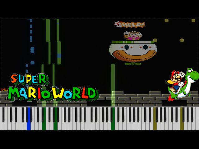 Super Mario World】10.The Evil King Bowser【Piano MIDI】 - YouTube
