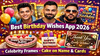 Best Birthday Wishes App 2026 🎉 | Celebrity Frames, Birthday Images & Thank You Cards #rbirthday screenshot 5