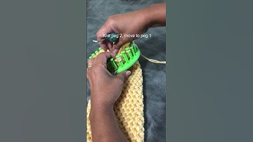 #loomknit Basic Bind Off aka Cast-off. I use this method a lot. It