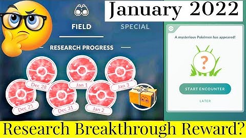 January 2022 Research Breakthrough Pokemon Go | Research Breakthrough #PokemonGo #Event #Shorts