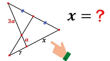 Can you find the length X? | Important Geometry skills explained | Menelaus
