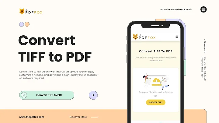 How to Convert TIFF to PDF for Free Online | Fast & Easy with The PDF Fox!