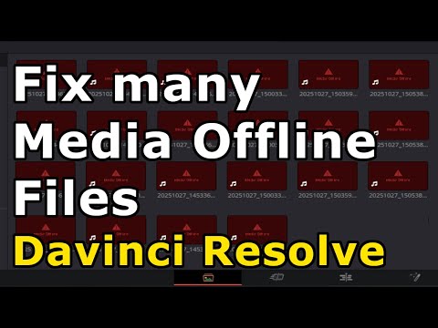 Media Offline - Davinci Resolve - Fix and Convert MULTIPLE Videos at once!